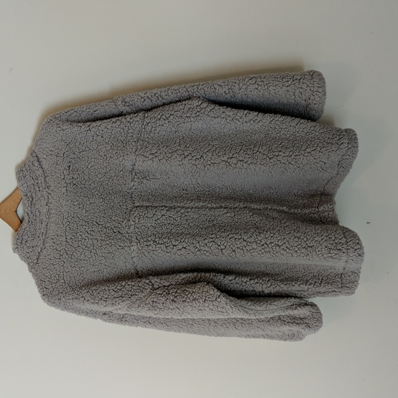 Wild Fable Sz XL Gray Fleece Sherpa Zip-Up with neon green accents - Picture 11 of 13